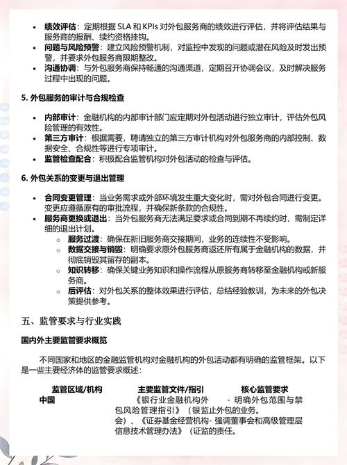 金融機(jī)構(gòu)外包風(fēng)險(xiǎn)管理指引 聚焦金融知識(shí)流程外包的合規(guī)與風(fēng)控